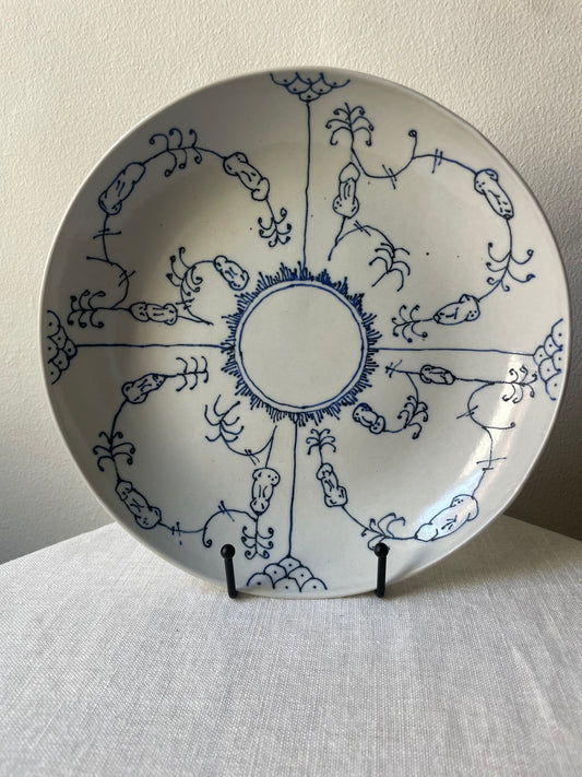 French Porcelain Penis Plate