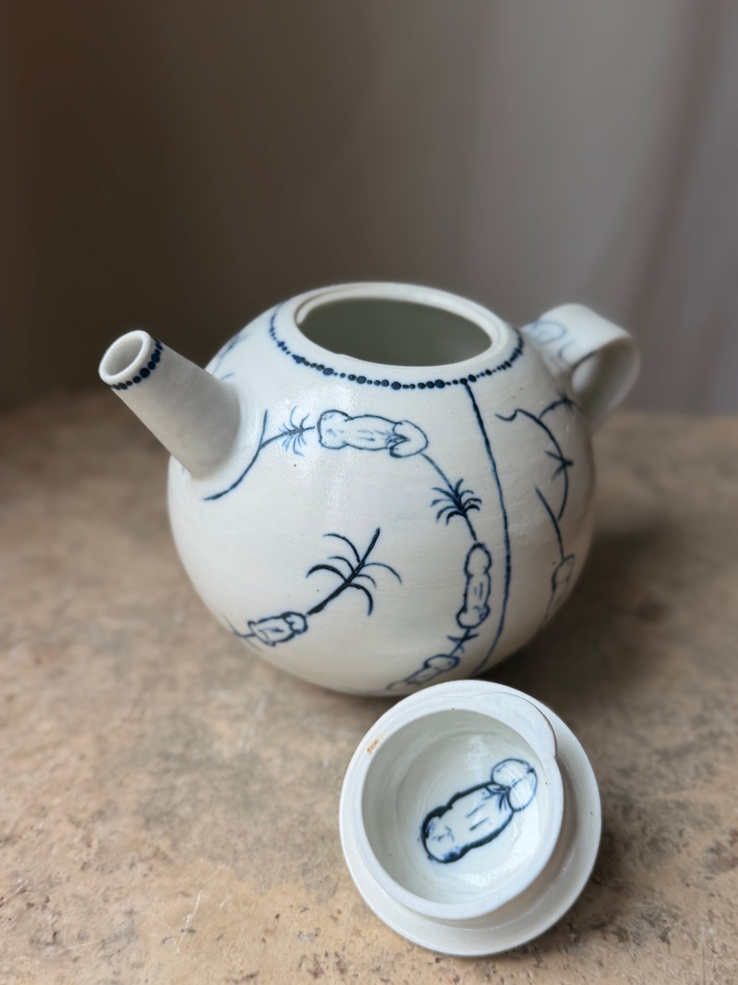 French Sprig Teapot